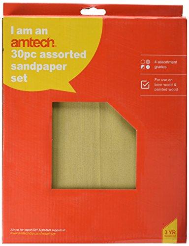 Am-Tech 30 piezas Surtido de arena Juego de papel, S3850