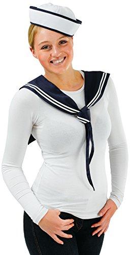 Desconocido Bristol Novelty - Gorro y pañuelo para disfraz de marinera.