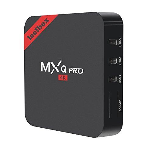 Leelbox MXQ Pro - Android TV Caja (64 bits, 2K & 4K, HDMI,  2.0 Quad Core, 1 GB RAM, 8 GB Flash)