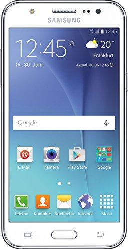 Samsung Galaxy J5 - Smartphone de 5" (1280 x 720 Pixeles, TFT, 1,2 GHz, Memoria Interna de 8 GB, 4G), Blanco- Versión Extranjera
