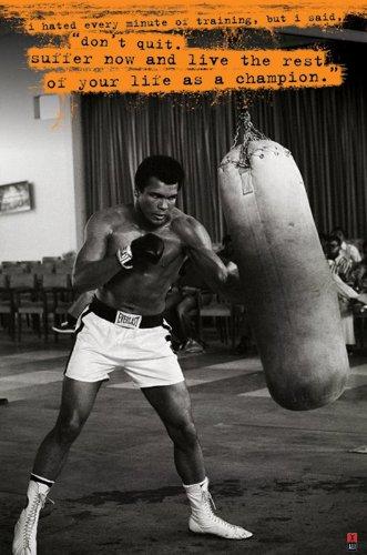 1art1 49066 Muhammad Ali - Póster (91 x 61 cm), diseño Saco de Boxeo