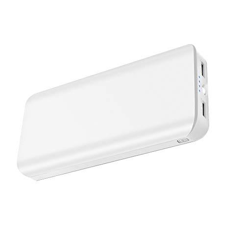 Batería Externa para Movil 25000mAh Power Bank Carga Rápida Cargador Portátil de Alta Capacidad con 2 Salidas USB, 4 Indicadores LED para iPhone iPad SamSung Huawei Xiaomi Tablet Android Camera Kindle
