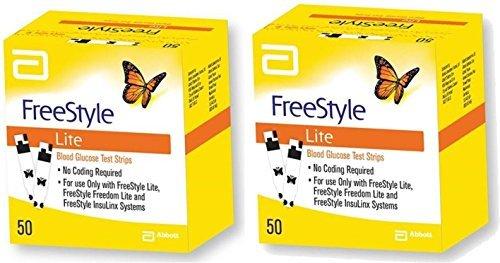 50x2 Freestyle Lite Test Strips by Freestyle Lite