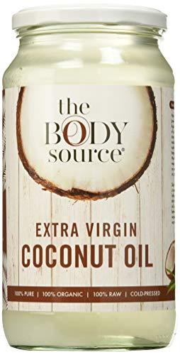 Aceite de Coco Virgen Extra de 1 Litro - Crudo y Prensado en Frío - 100% Orgánico y Puro - Con Certificación orgánica