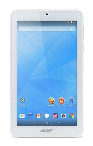 Acer Iconia One 7 B1-770 - Tablet 7'' IPS (Quad-Core A7, 1 GB RAM, 16 GB, ranura SD, cámara frontal 0.3 Mp y trasera 2 Mp, Android 5.0), Color Blanco