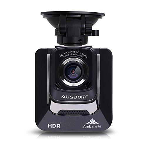 Ausdom AD282 Cámara de coche 2.4"LCD grabación 1080p, Micro SD card 16 GB, GPS, G-Sensor para detección de accidentes, grabación vigilancia de aparcamiento.