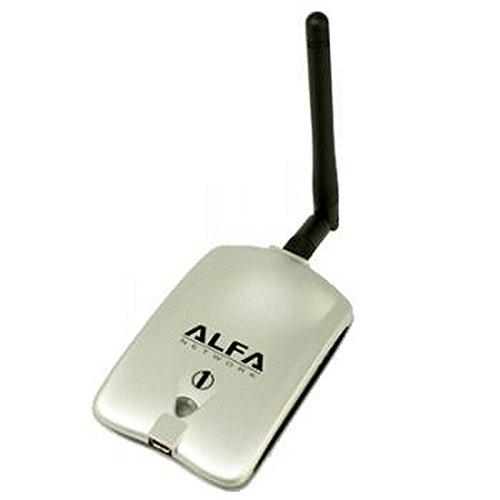Alfa Network AWUS036H - Adaptador USB WiFi, larga distancia con antena de 2dBi o 5 dBi, 54 Mbps, 802.11b/g, conector RP-SMA