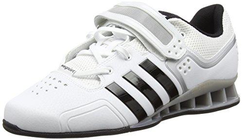 Adidas Adipower, Zapatillas Deportivas para Interior Unisex Adulto, Blanco (White/Core Black), 45 1/3 EU