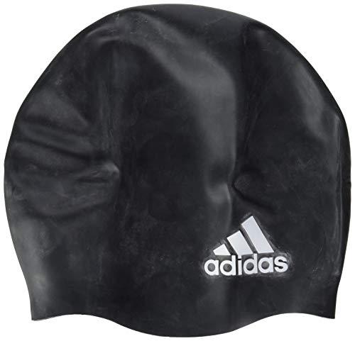 adidas Badekappe Silikon Logo Swimming Cap, Unisex Adulto, Black/White, NS