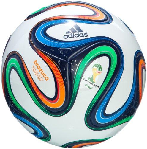 adidas Brazuca Top Replique - Balón de fútbol de Entrenamiento, Color Blanco, Talla 5