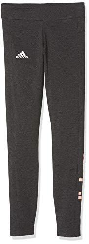 Adidas Yg Linear Tight Mallas, Pantalones para Niñas, Negro (Negro/Blanco)