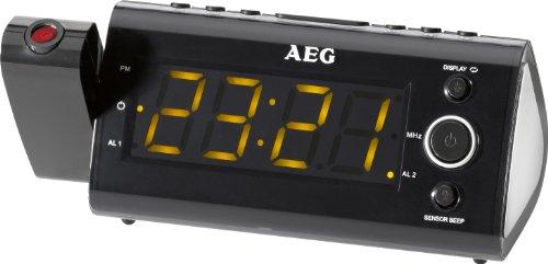 AEG MRC 4121P - Radio despertador con proyector de tiempo