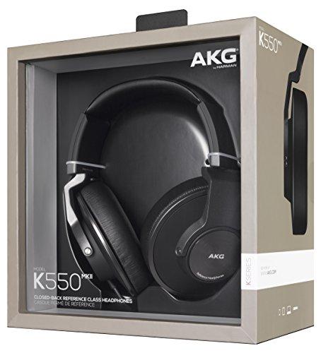 AKG K550 MKII Auriculares supraaurales Cerrados atrás Plegables, Color Negro