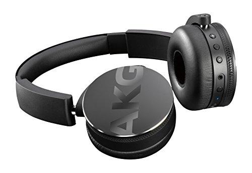 AKG Y50BT - Auriculares de Diadema Cerrados (Bluetooth, Micro USB, 113 dB SPL/V, 3.5 mm), Color Negro