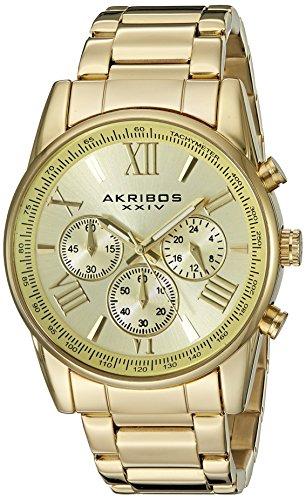 Akribos XXIV AK865YG - Reloj de Pulsera para Hombres, Color Oro