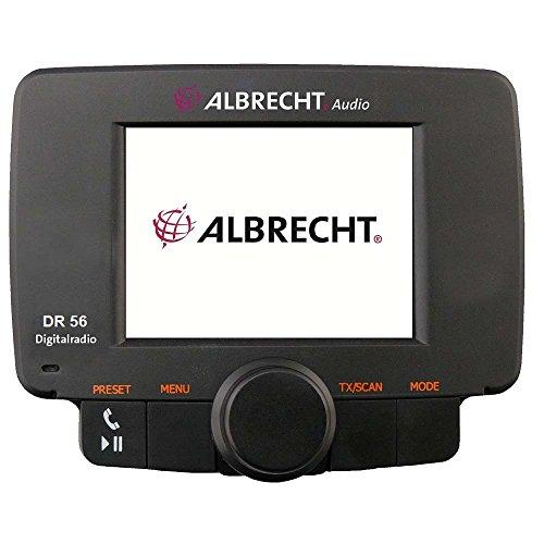 Albrecht DR 56 Coche Digital Negro - Radio (Coche, Digital, Dab,Dab+,FM, 6,1 cm (2.4"), Negro, 92 mm)