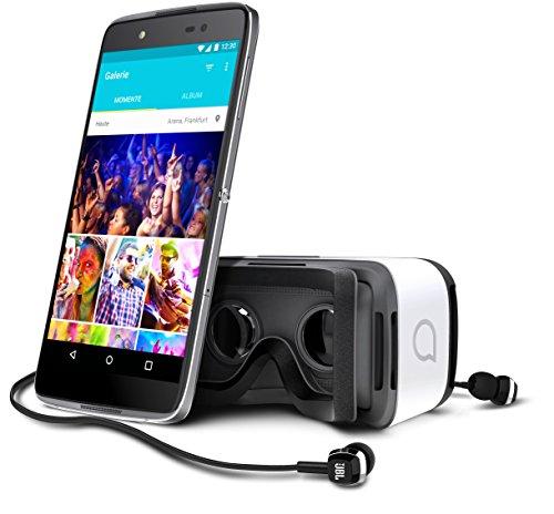 Alcatel Idol 4 - Smartphone Libre Android (Pantalla 5.2", cámara 13 MP, 16 GB, Octa-Core 1.7 GHz, 3 GB RAM), Gris Oscuro - con Gafas de Realidad Virtual