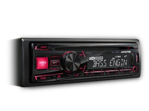 Alpine CDE-180RR - Radio para coches de 200 W (4 x 50 W, FM, LW, MW, LCD, CD, DVD), negro