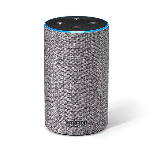 Amazon Echo (2.ª generación) - Altavoz inteligente con Alexa, tela de color gris oscuro
