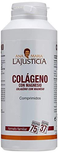 Ana Maria Lajusticia - Colágeno con magnesio - 450 comprimidos articulaciones fuertes y piel tersa. Regenerador de tejidos con colageno hidrolizado tipo 1 y tipo 2. Envase para 75 días de tratamiento.
