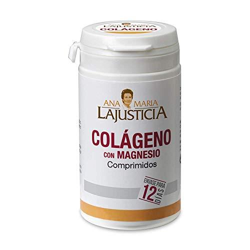 Ana Maria Lajusticia - Colágeno con magnesio - 75 comprimidos articulaciones fuertes y piel tersa. Regenerador de tejidos con colageno hidrolizado tipo 1 y tipo 2. Envase para 12 días de tratamiento.