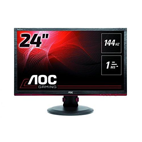 AOC G2460PF - Monitor de 24" FullHD (resolución 1920 x 1080 Pixels, tecnología WLED, Contraste 1000:1, 1 ms, HDMI), Color Negro