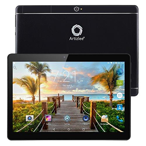 Nuevo Tablet Artizlee ATL-21X, 10.1" Tablet Pc (Android 6.0, Quad Core, FHD 1920x1200 IPS, 2GB RAM, 32GB, Cámara 5.0MP, WiFi, Bluetooth, OTG) Negro, 2017 Versión Actualizada