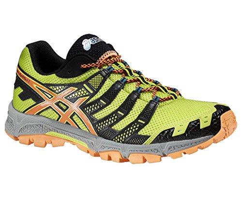 Asics Gel FujiAttack 3 - Zapatillas de Running para Hombre, Color Amarillo/Negro/Naranja/Gris