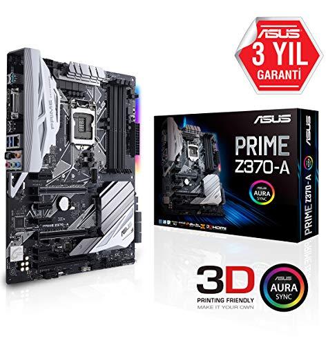 ASUS Prime Z370-A - Placa Base para Gaming (7 x PCIe 3.0, 6 x SATA III, 6 x USB 3.1, HDMI, LGA1151, Intel HD Graphics, DDR4 4000 MHz)