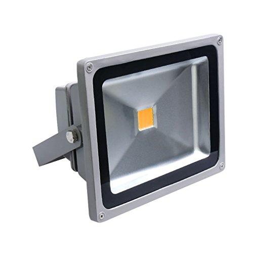 Auralum® 30W Foco LED Proyector de Luz Lámpara IP65 Impermeable Iluminación Exterior del Jardín Blanco cálido