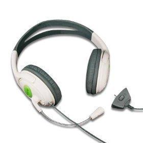 Auriculares grandes del estilo de Xbox 360 (auricular y micrófono) para el juego en línea de Xbox 360 con los pedazos del oído de la espuma para la comodidad y el control ajustable del brazo y de volumen del Mic