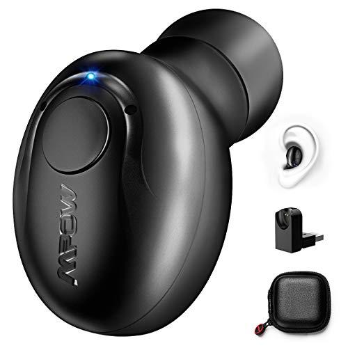 Mpow Auricular Inalambrico Bluetooth, 4.1 con Microfóno y Cancelación de Ruido, Auricular Invisible Bluetooth con Dos USB Magnético, Manos Libres Auricular para iPhone Andriod