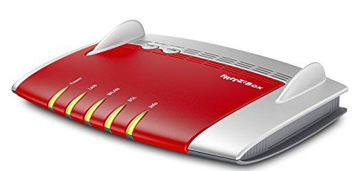 AVM Fritz!Box 3490 Módem Router ADSL (Montable en la Pared), Color Rojo (Edición Alemana)