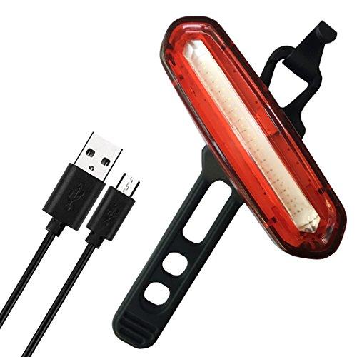Awnic Luz Trasera para Bicicleta Recargable USB Piloto Rojo LED Potente hasta 11h 4 Modos Resistente al Agua para Cascos Bici Mochila