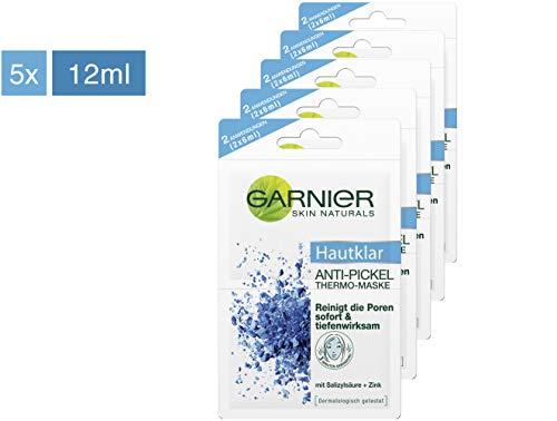 Garnier - Hautklar, anti máscara termo de espinilla, 12 ml, pack 5 (5 x 12 ml)