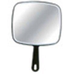 Salon Professional Hairdressing Large Hand Held Mirror Black by Macintyres
