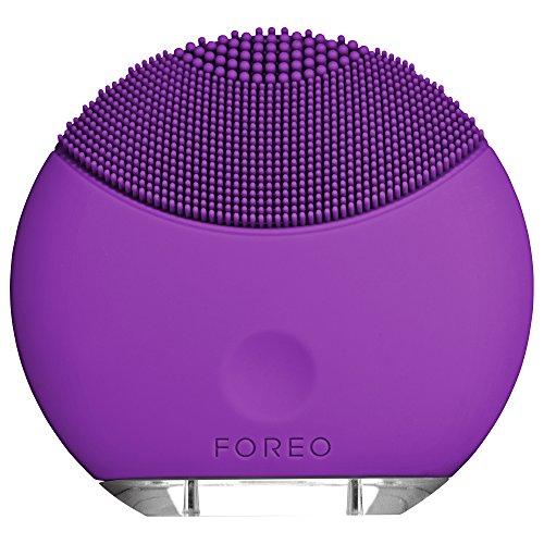 FOREO LUNA Mini - Cepillo exfoliante facial con limpiador sónico eléctrico que se recarga con USB, Púrpura (Purple)
