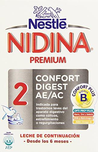 Nestlé Nidina 2 Premium Confort Digest AE/AC Leche de Continuación, en Polvo - 750 gr
