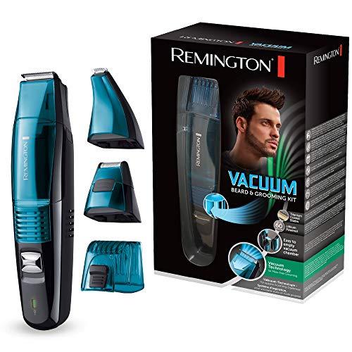Remington MB6550 Vacuum - Kit barbero, cuchillas revestidas de titanio, aspiración
