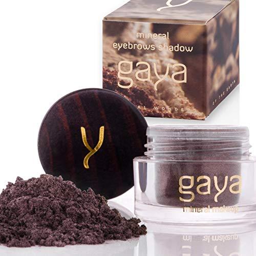 Polvo para Sombra de Relleno de Cejas - Maquillaje Profesional Mineral F100 para Cejas de Larga Duración, 100% Vegano, Color Marrón