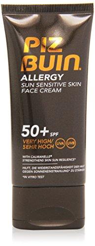 Piz Buin Allergy Protector Solar Facial, SPF 50+ Protección Muy Alta para Pieles Sensibles al Sol - 50 ml
