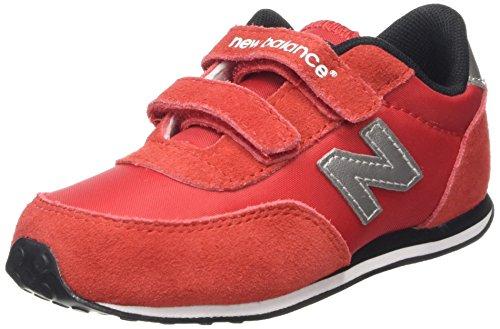 New Balance KE410 Kids Lifestyle Velcro - Zapatillas de Deporte para bebés niños, Color Rojo, Talla 25