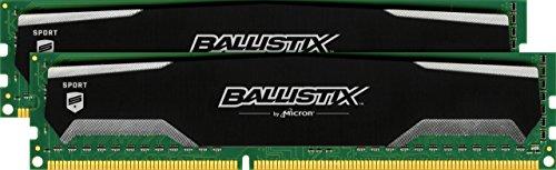 Ballistix Sport 16GB Kit (8GBx2) DDR3 1600 MT/s (PC3-12800) UDIMM 240-Pin - BLS2CP8G3D1609DS1S00CEU