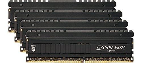 Ballistix Elite BLE4C8G4D26AFEA - Memoria RAM de 32 GB Kit (8 GB x 4) (DDR4, 2666 MT/s, PC4-21300, DR x 8, DIMM, 288-Pin)