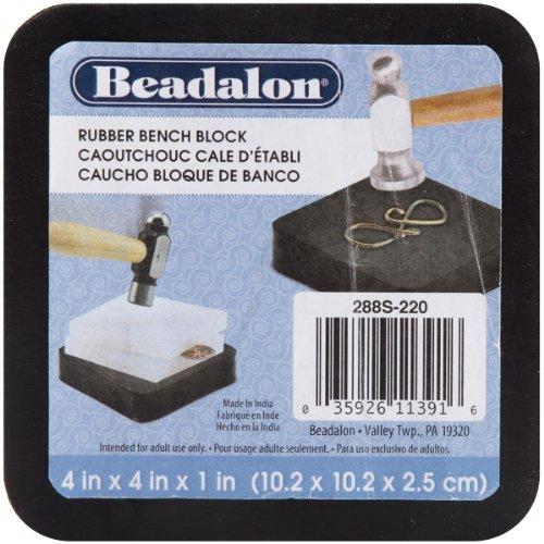 Beadalon - Bloque de Goma para Banco de Trabajo (10,1 x 10,1 cm)