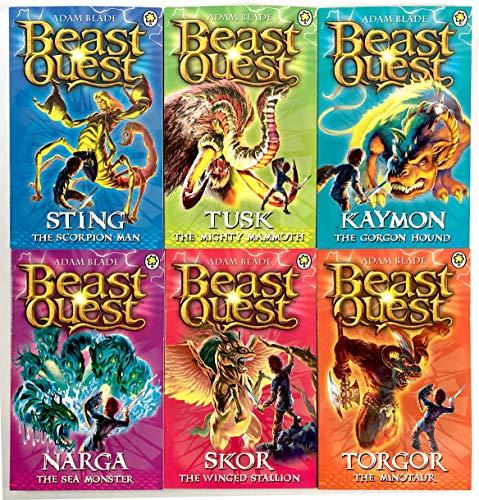 Beast Quest Pack, Series 3, 6 Books, RRP Â£29.94 (Kaymon the Gorgon Hound, Narga the Sea Monster, Skor the Winged Stallion, Sting the Scorpion Man, Torgor the Minotaur, Tusk the Mighty Mammoth) (Beast Quest)