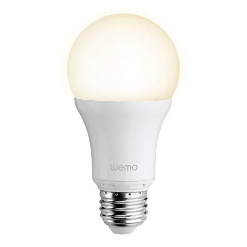 Belkin WEMO F7C033vfE27 - Bombilla WEMO Smart LED (domótica, A19, Edison 27)