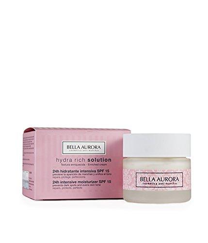 Bella Aurora Hydra Rich Solution Crema Facial 24H Hidratante Intensiva SPF 15 - 50 ml.