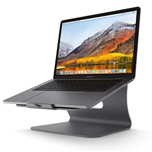 Soporte para Portátil , Soporte laptop diseñado para Apple MacBook/Ordenadores portátiles,Soporte Ordenadores Portátiles Aluminio,Gris (Patentado)