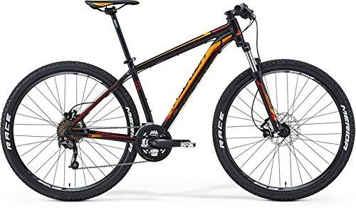 Bicicleta de montaña Merida Big 9 300 negra mate (rojo/ naranja) Tamaño del cuadro 53,3 cm 2014 MTB rígidas hasta 1000?